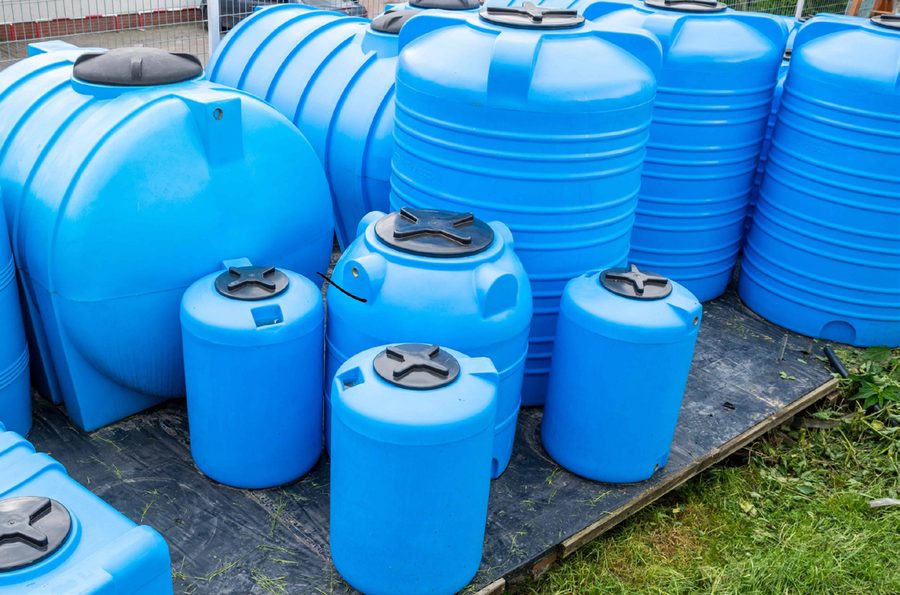 Water tank and machine dealer stock